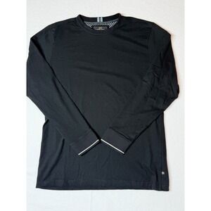 Nickel & Iron Mens Black Long Sleeve Crew Neck shirt size‎ M